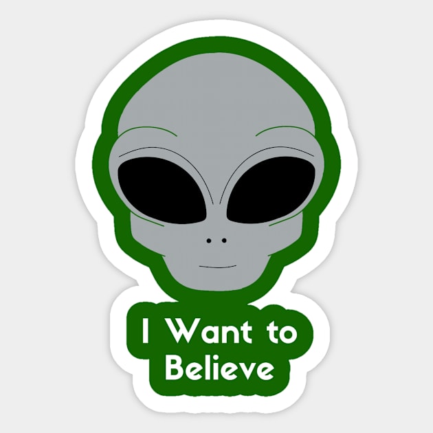 I want to believe Sticker by DiceSide